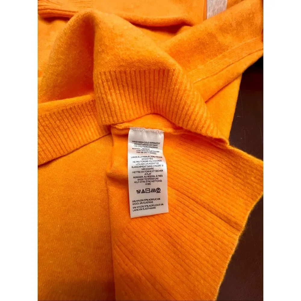 Free People Luna Pullover oversized sweater, Bright Marigold, NWT - Picture 7 of 7